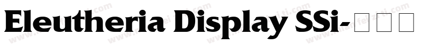 Eleutheria Display SSi字体转换